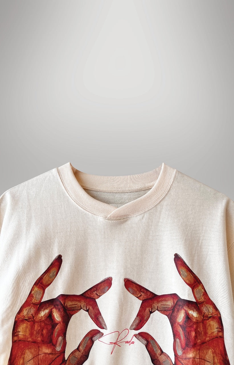 MUDRA Beige - Boxy Oversize Tee