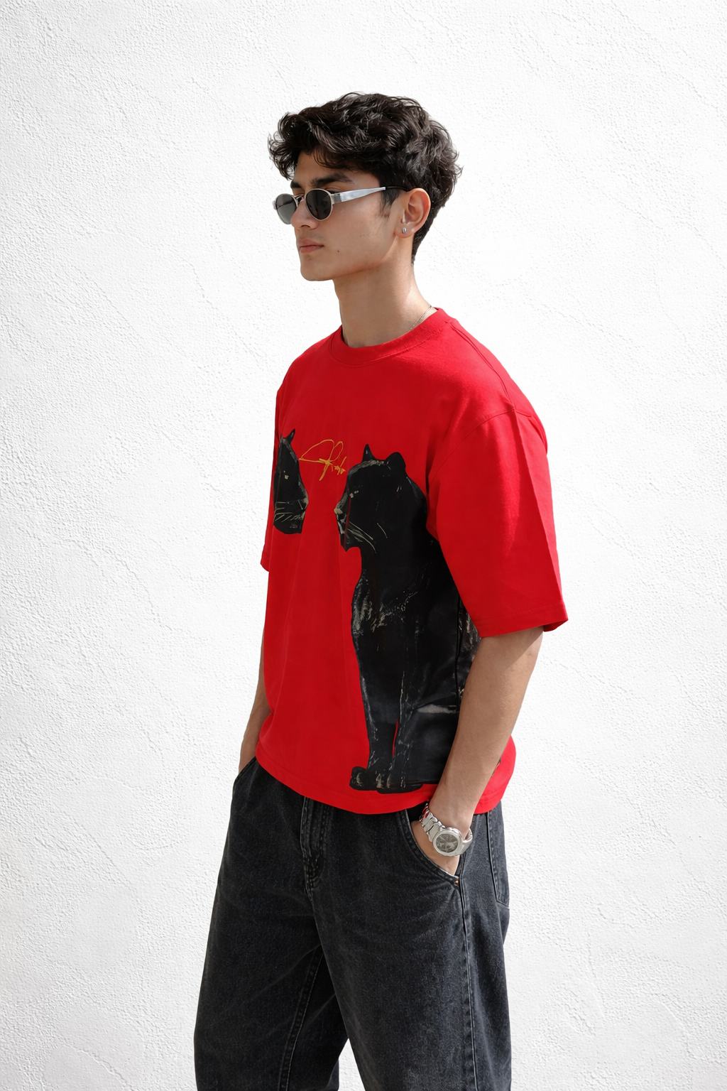 DOUBLE FANG- Boxy Oversize Tee