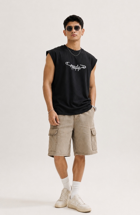 Pin Under Pressure- Boxy Oversize Tank